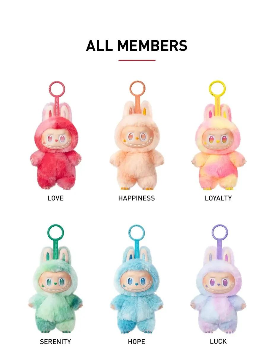 Labubu Doll Plush Toy & Keychain - 3 Pcs